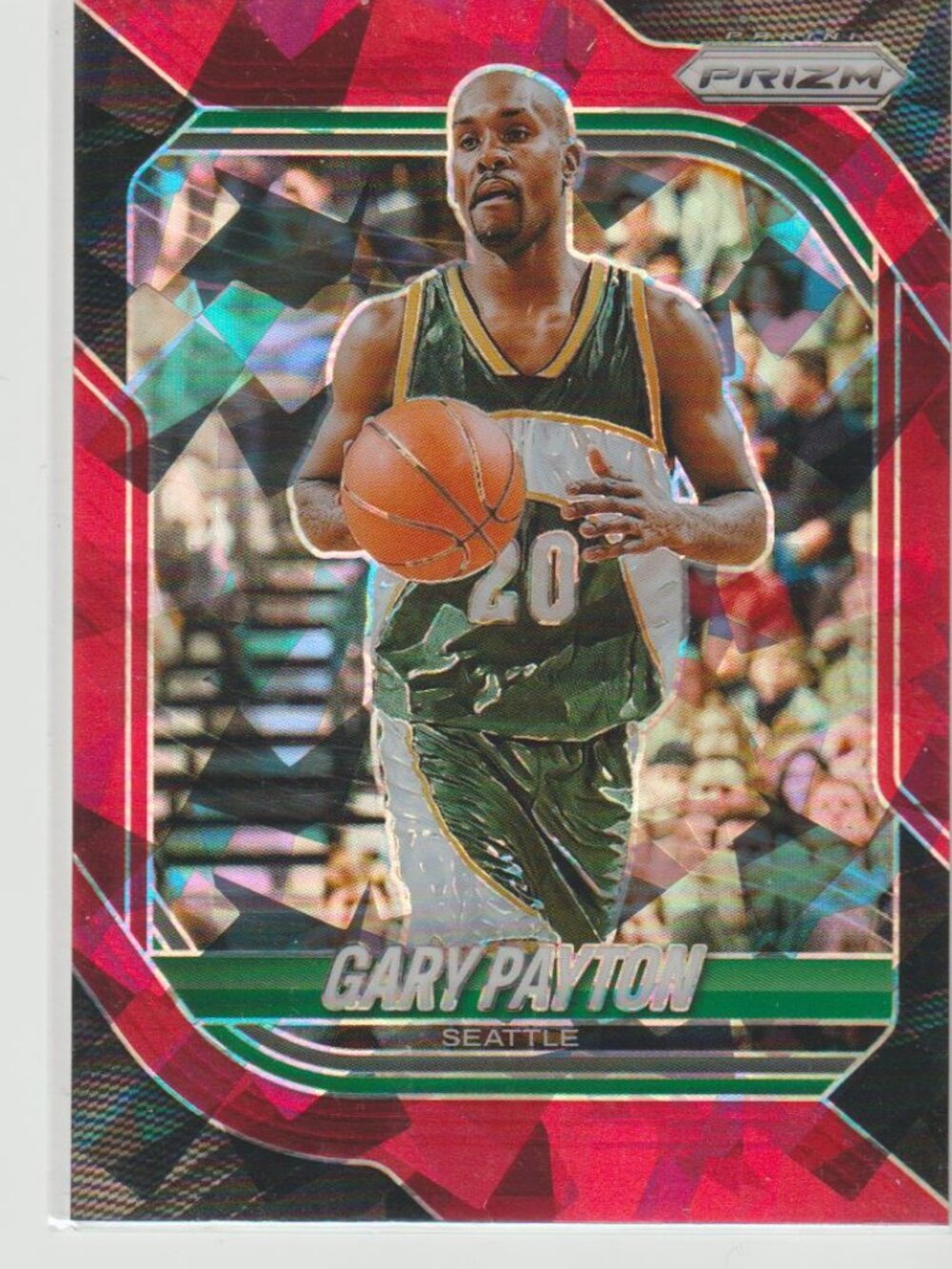 Gary Payton 2025-26 Panini Prizm #157 Red Ice Prizm Seattle HOF